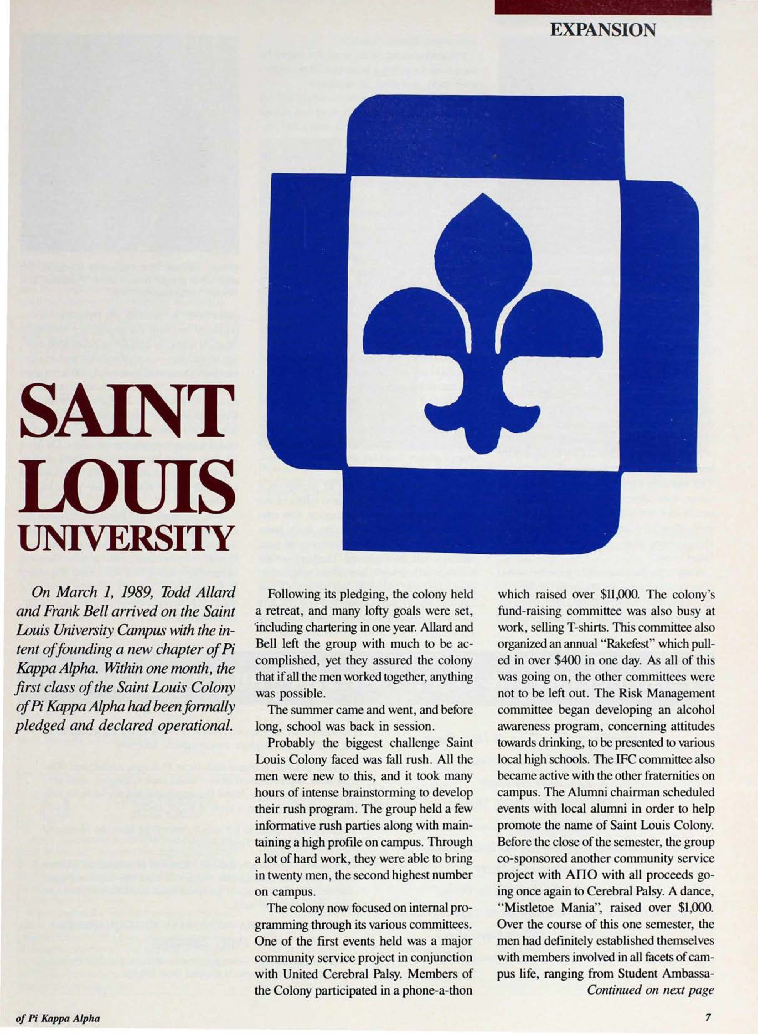 Expansion: Saint Louis University